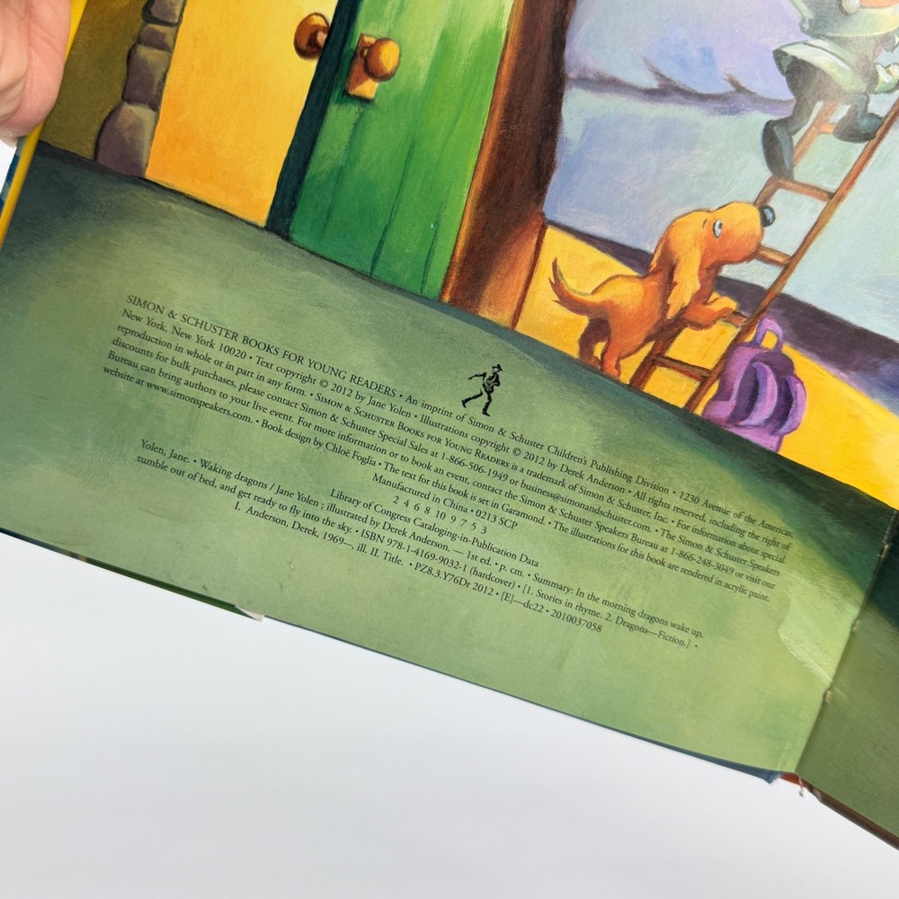 Waking Dragons Jane Yolen Hardcover First Edition Childrens Book Derek Anderson - Picture 2 of 4